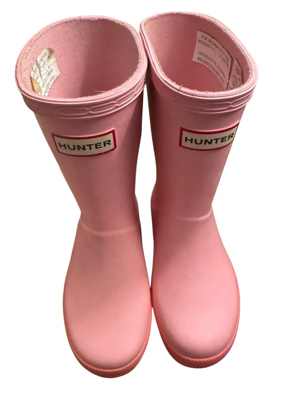 Hunter Kids First Classic Pink Rain Boots Waterproof Rubber Boots